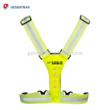 LED Reflective Running Safety Vest,High Visibility Reflective Vest for Running Cycling Dog Walking Motorcycle